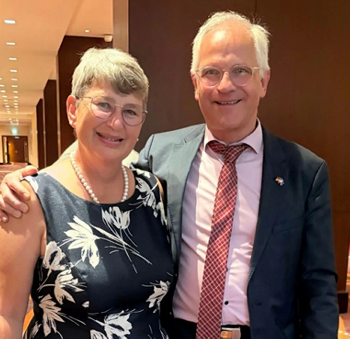 Mme. Marina Puhan Pfaffernoschke and Ambassador Andreas Michael Pfaffernoschke of the Embassy of Germany
