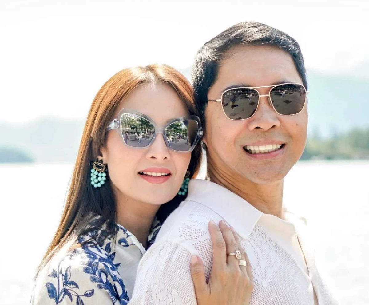 Broadcaster Anthony Taberna and wife Rossel (Facebook)