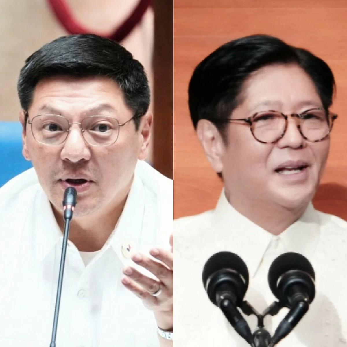 Bagong Henerasyon (BH) Party-list Rep. Robert Nazal (left), President Ferdinand "Bongbong" Marcos Jr. (PPAB)