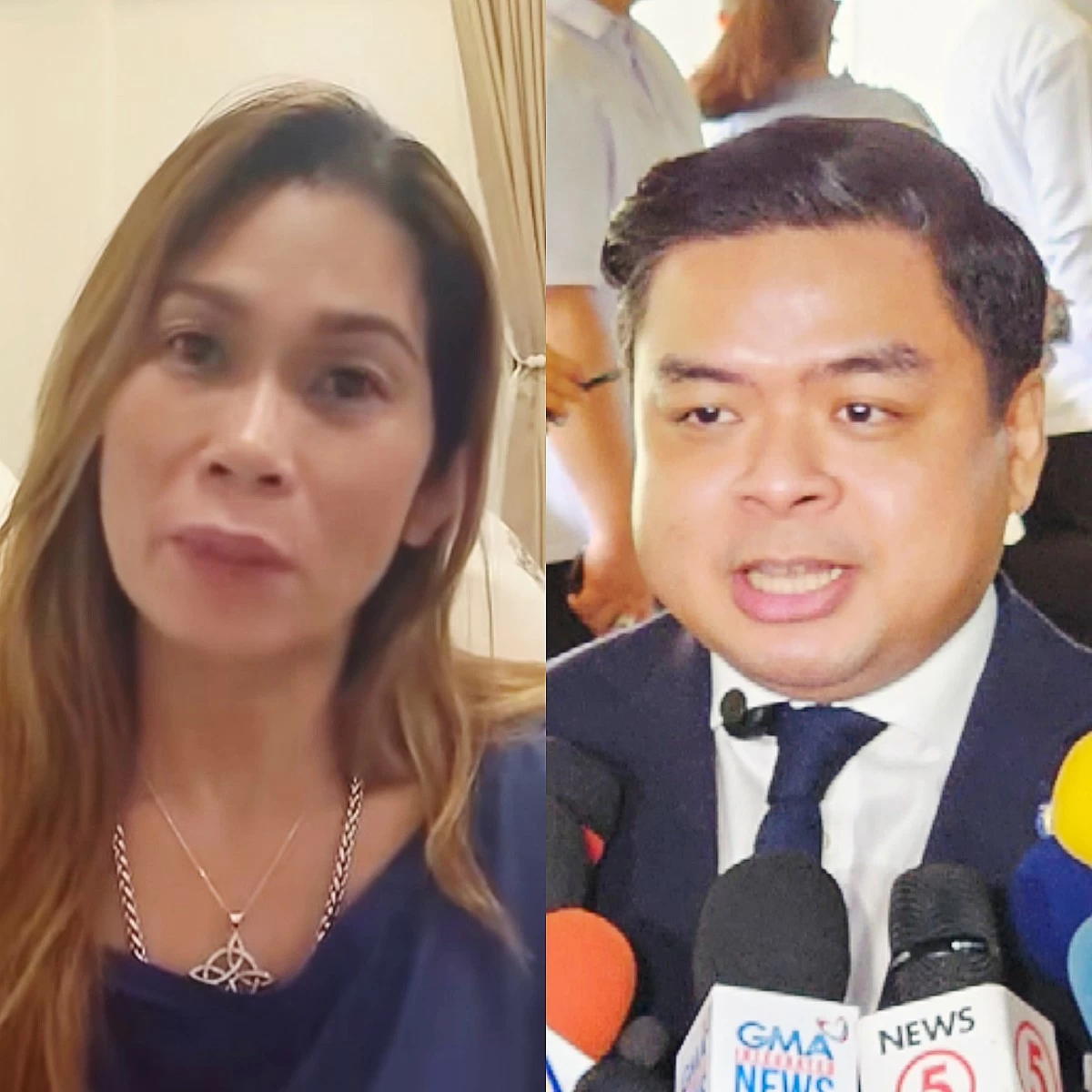 Marietta “Pokwang” Subong (left), Bicol Saro Party-list Rep. Terry Ridon (Facebook, MANILA BULLETIN)