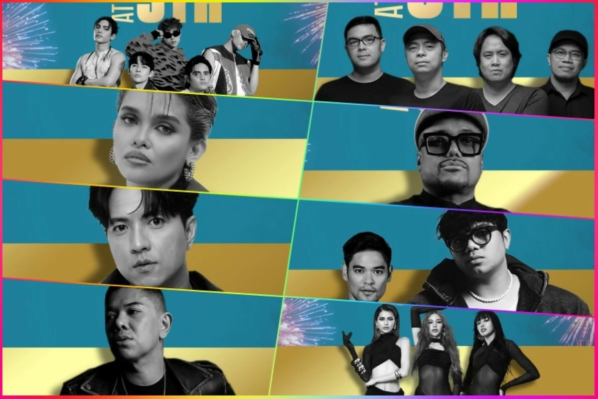 (Clockwise from top left) SB19, Parokya ni Edgar, Apl.de.ap, Dionela and Jay R, G22, DJ Mars Miranda, TJ Monterde, and KZ Tandingan (Photos from BGC’s Facebook account)