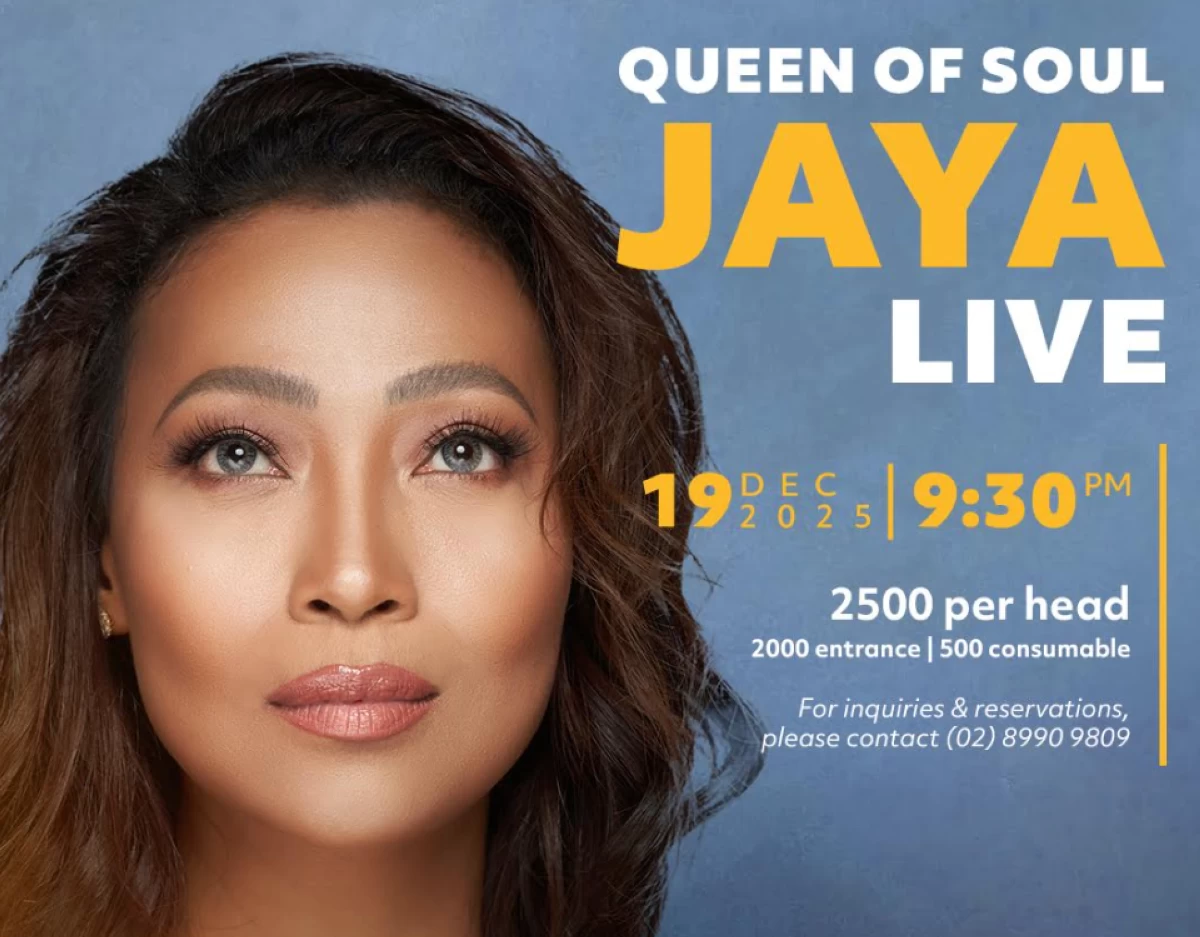 Jaya to perform at Hard Rock Cafe Manila on Dec. 19