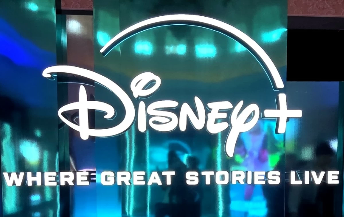The Disney  logo at the Disney  Originals Preview 2025 in Hong Kong on Nov. 13 (Jonathan Hicap) 