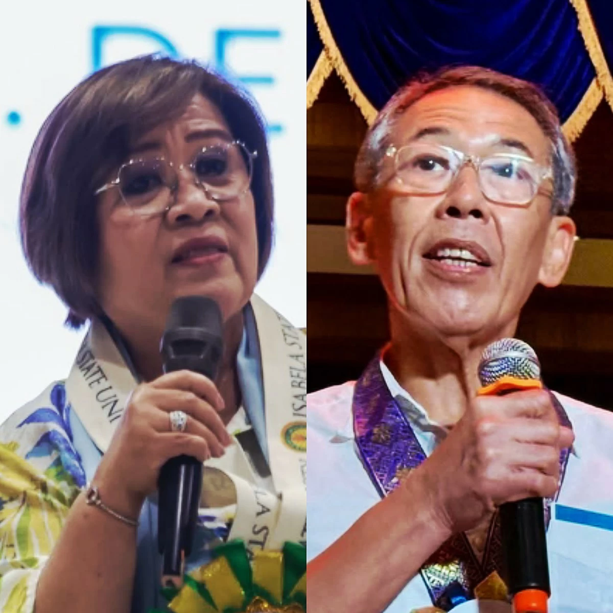 Mamamayang Liberal (ML) Party-list Rep. Leila de Lima (left) Akbayan Party-list Rep. Chel Diokno (Facebook)