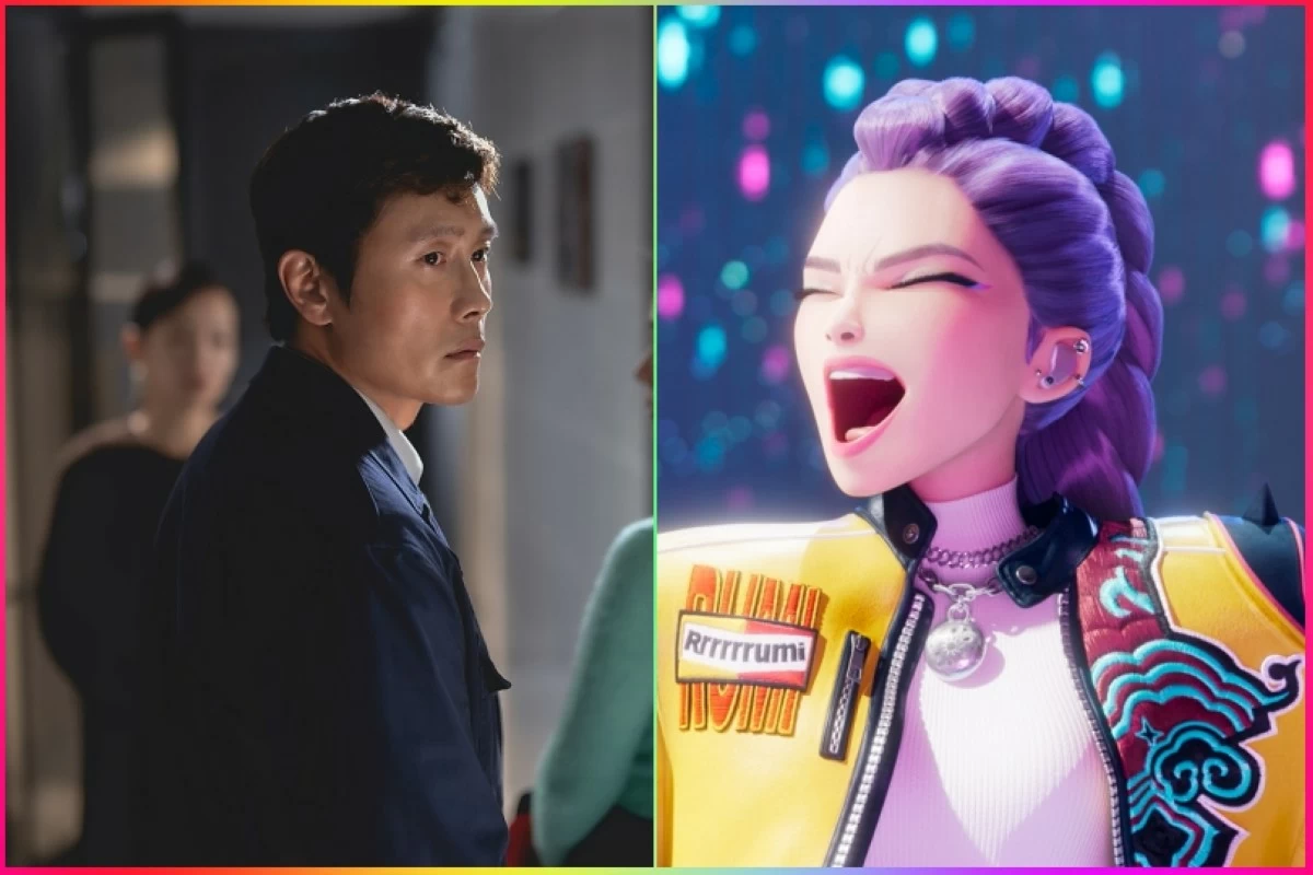 "No Other Choice" (left) and "KPop Demon Hunters" (Neon, Netflix) 