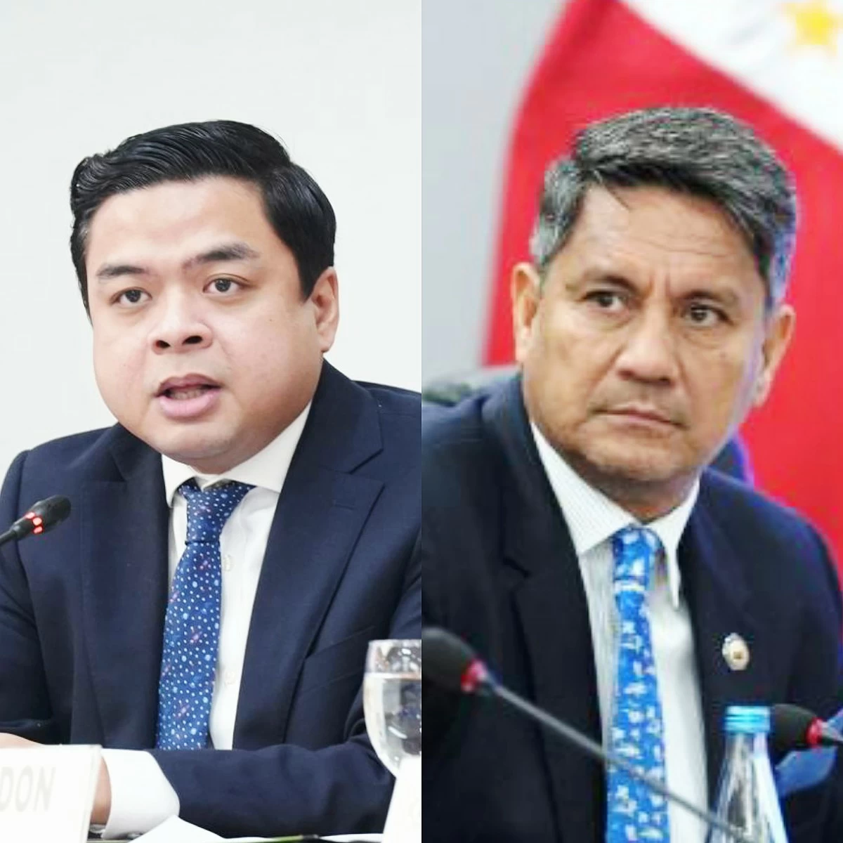 Bicol Saro Party-list Rep. Terry Ridon (left), Leyte 4th district Rep. Richard Gomez (PPAB)