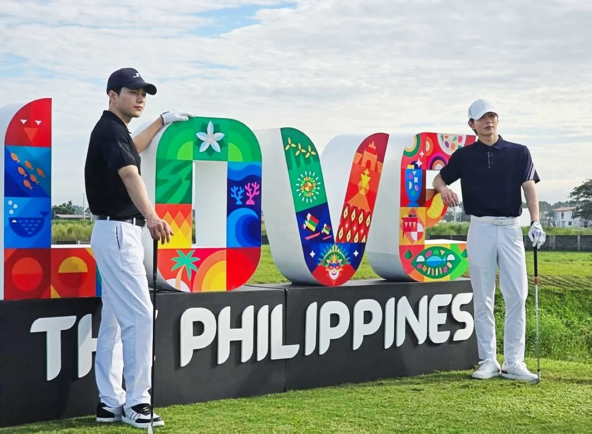 Korean stars and new TPB tourism ambassadors Kim Myung-soo and Choi Bo-min (Instagram)