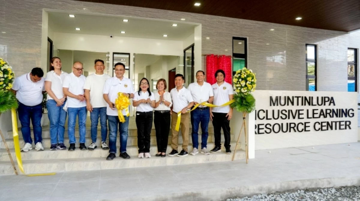 The blessing of the Muntinlupa Inclusive Learning Resource Center on Dec. 19 (Photo from Muntinlupa PIO) 
