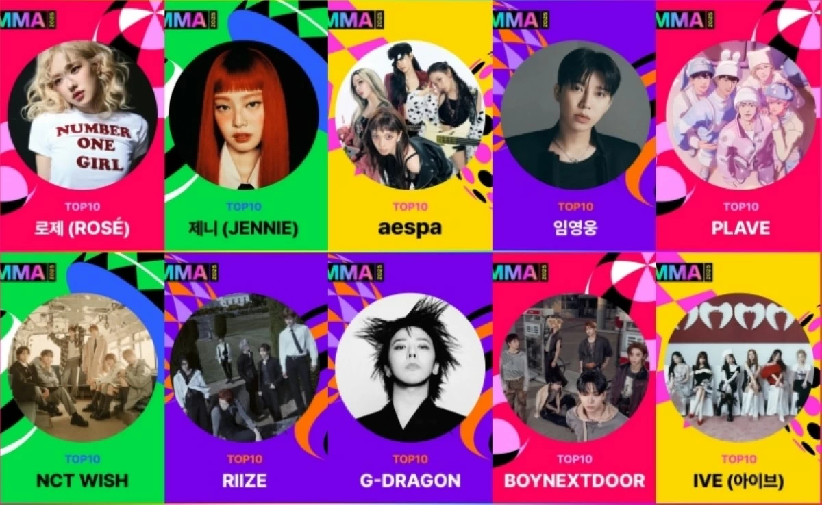 Top 10 Artists (Photos from Melon Music Awards)