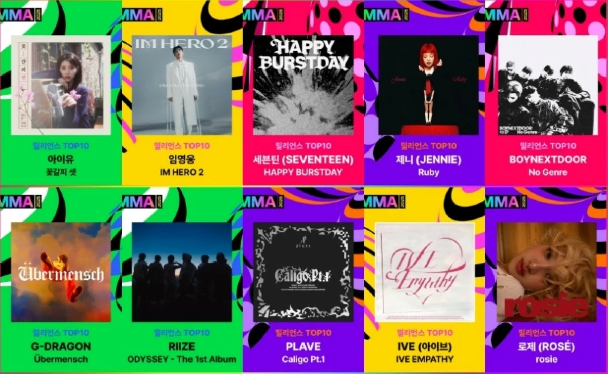 Millions Top 10 (Photos from Melon Music Awards)