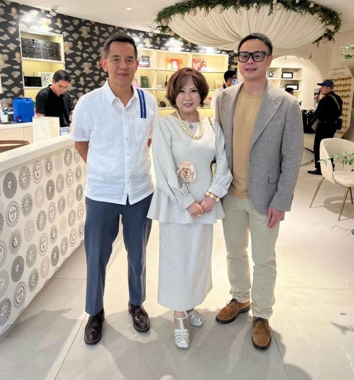 The author, Nympha Valencia, and Stanley Ng