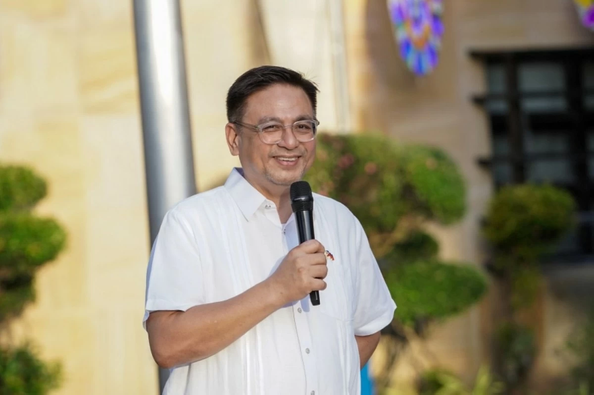 Muntinlupa Mayor Ruffy Biazon during the flag-raising ceremony on Dec. 22 (Photo from Muntinlupa PIO) 