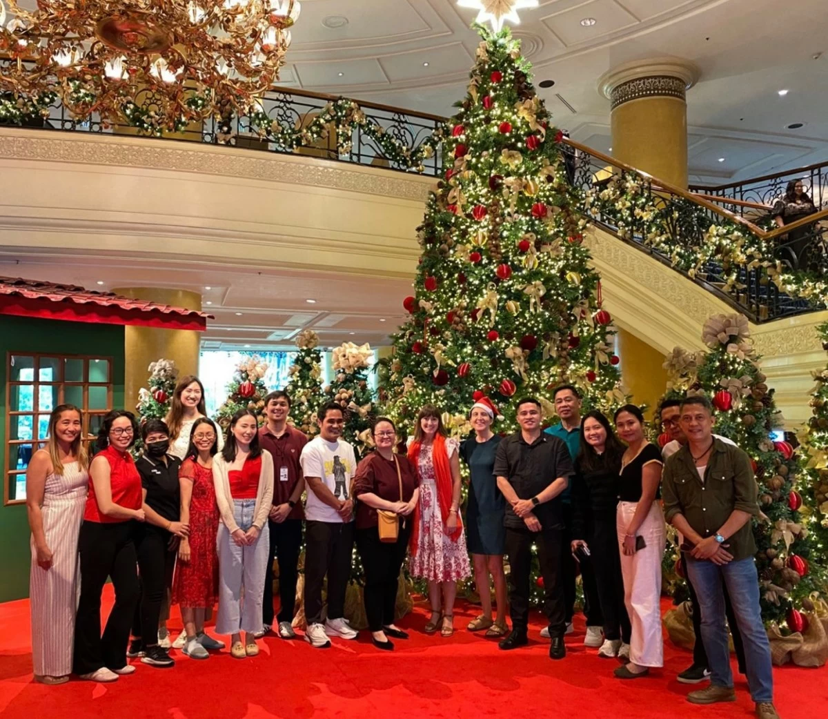 Ambassador Emma Hickey (8th from right) together with the dedicated embassy team whose commitment and hard work drive the mission’s success