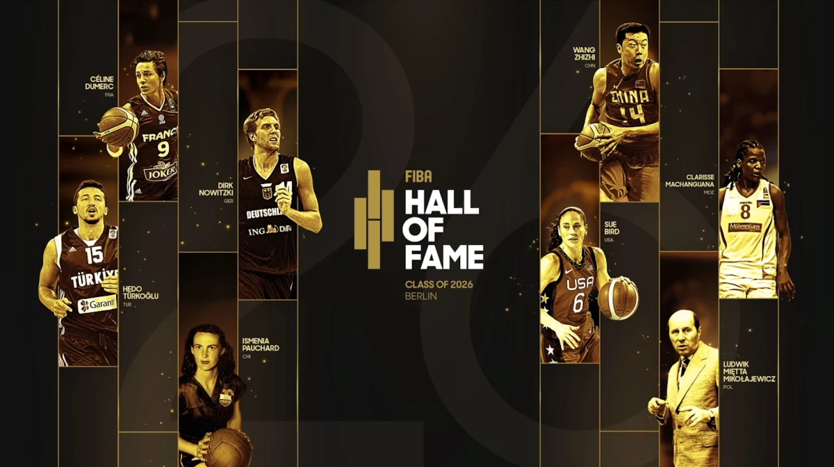 The FIBA Hall of Fame Class of 2026 to be inducted on April 21 in Berlin is unveiled. (FIBA.com)