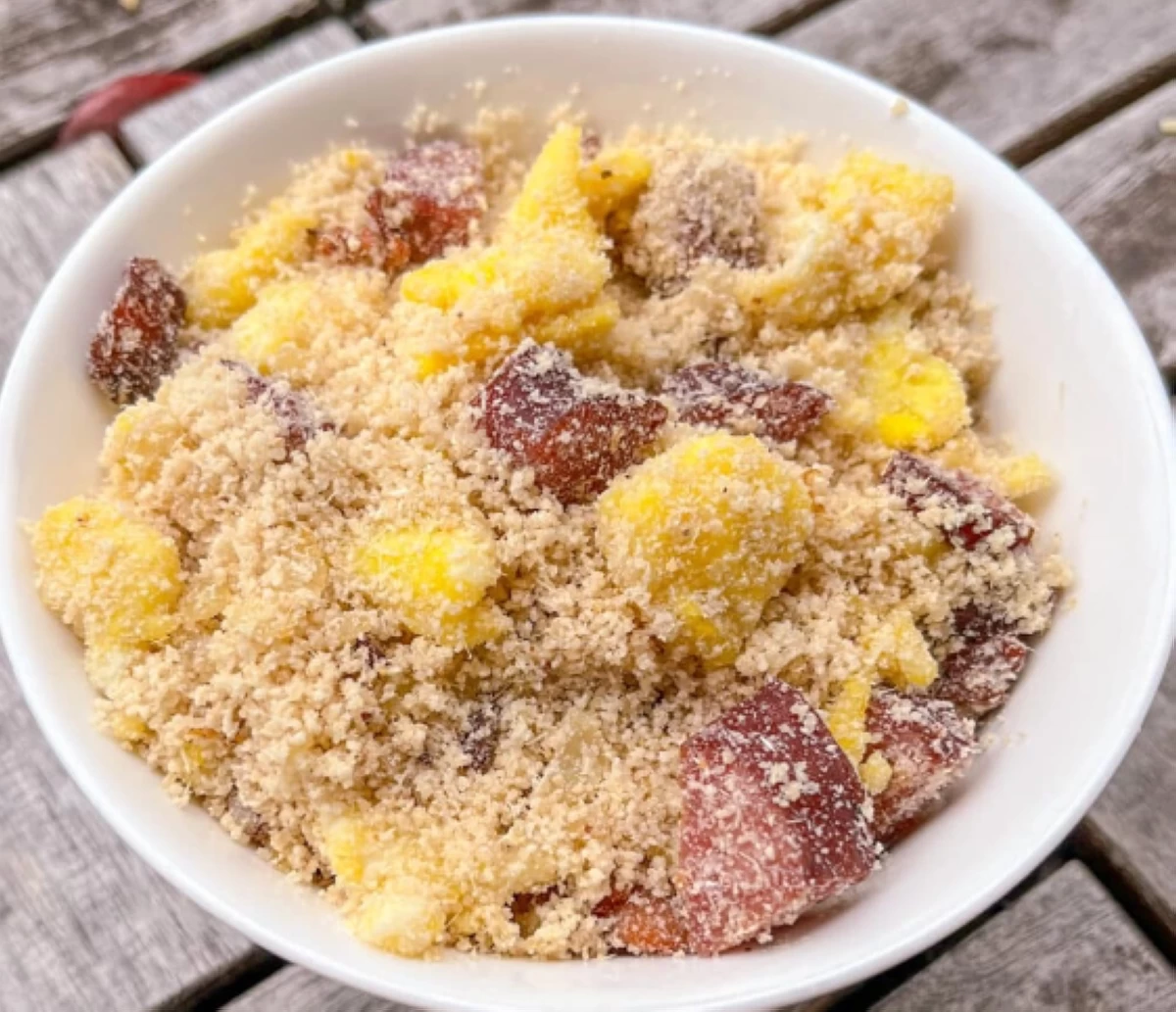 Brazilian bacon farofa  (Photo by Tasty Recollections)