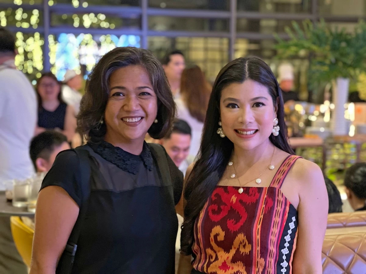 Malagos Cheeses' Olive Puentespina and Davao Tourism Authority president Nicole Ledesma