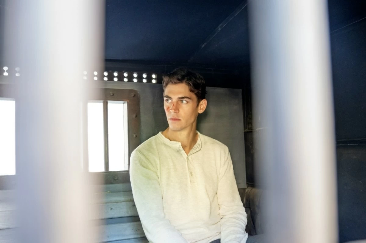 Hero Fiennes Tiffin as Sherlock Holmes (Photo courtesy of Dan Smith)  