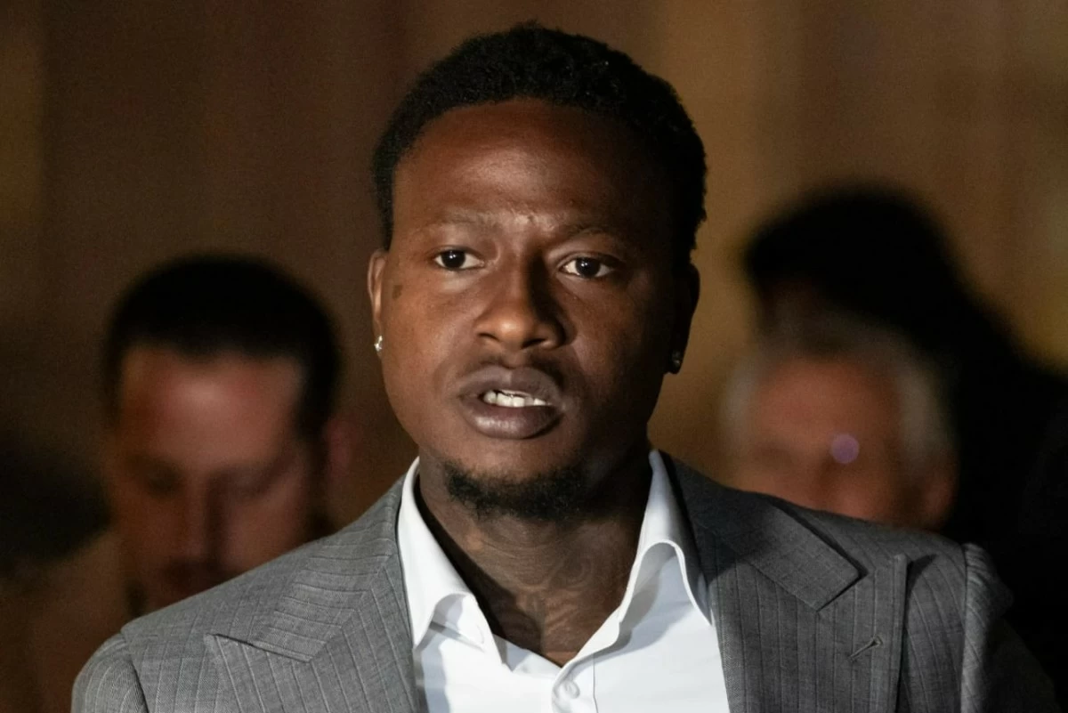 Miami Heat's Terry Rozier leaves Brooklyn federal court, Monday, Dec. 8, 2025, in New York. (AP Photo/Yuki Iwamura)
