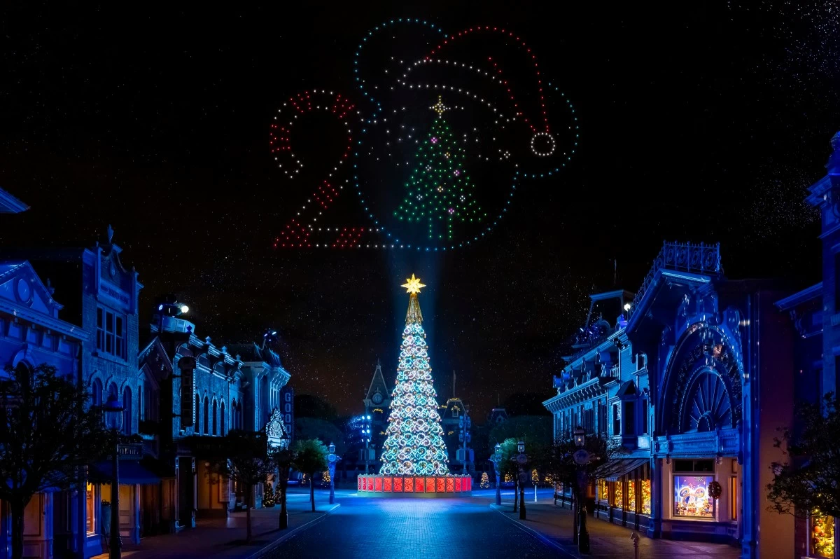 A FESTIVE SIGHT Expect to be bedazzled as the theme park continues its year-long 20th anniversary.