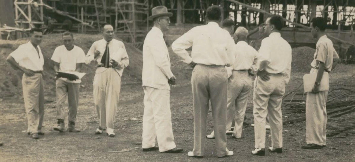 EARLY BEGINNINGS Construction taking place at UP Diliman. (Photo University of the Philippines)