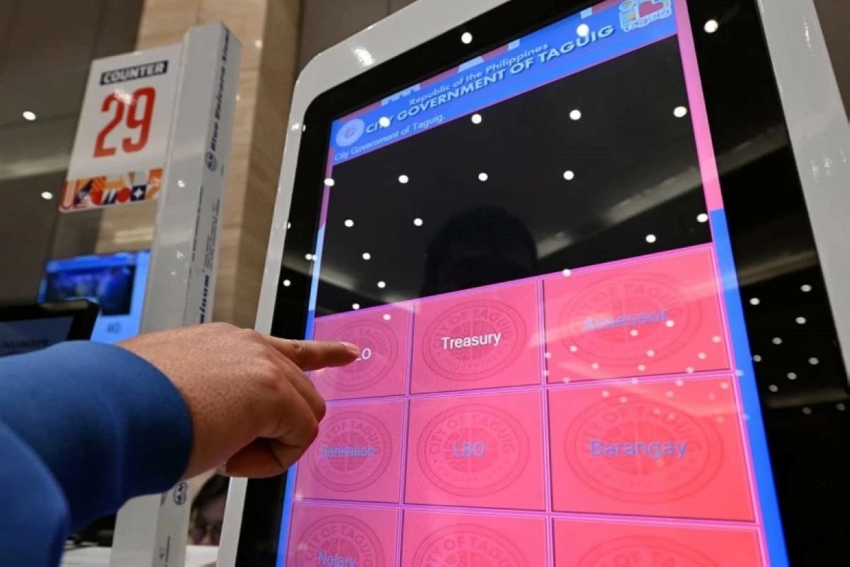 A kiosk of the Taguig City government (Photo from the Taguig City government) 