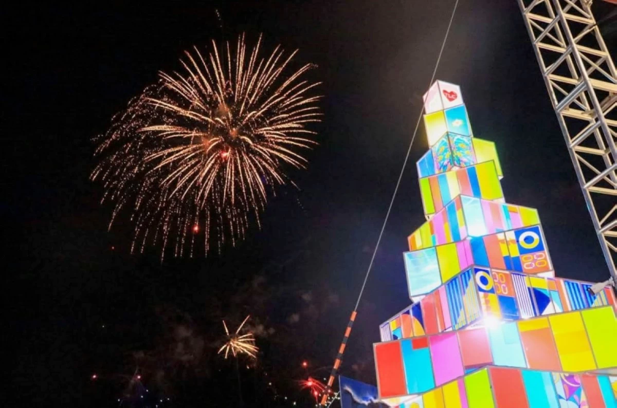 Fireworks at Christmas by the Lake in Taguig on Dec. 22, 2024 (Photos from Taguig Christmas by the Lake) 