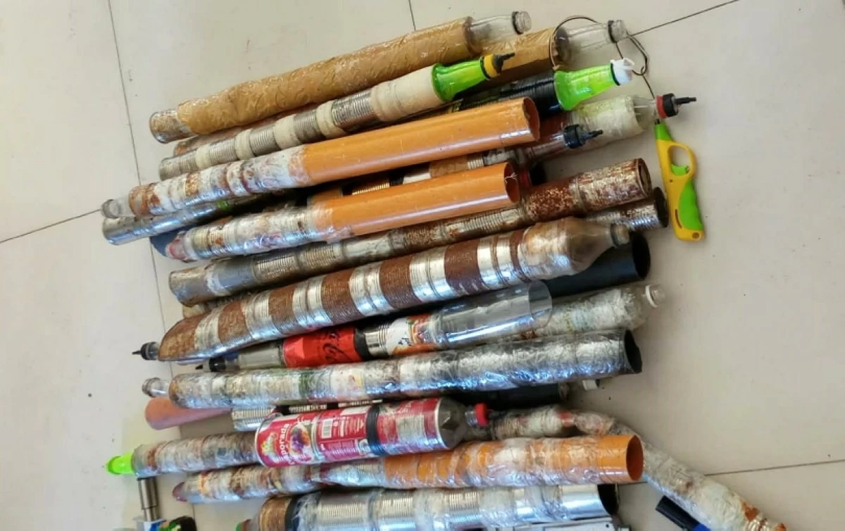 Boga confiscated in Barangay Poblacion, Muntinlupa (Photo from Barangay Captain Allen Ampaya's Facebook account) 