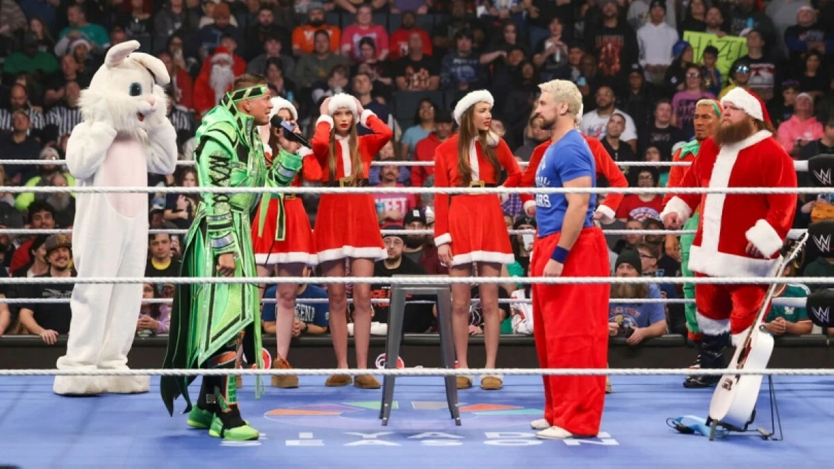 WWE's "SmackDown," featuring a shocking announcement from Drew McIntyre, Carmelo Hayes challenging Ilja Dragunov for the United States Title, and The Miz battling Joe Hendry in a Miracle on 34th Street Fight (Photo from WWE website) 