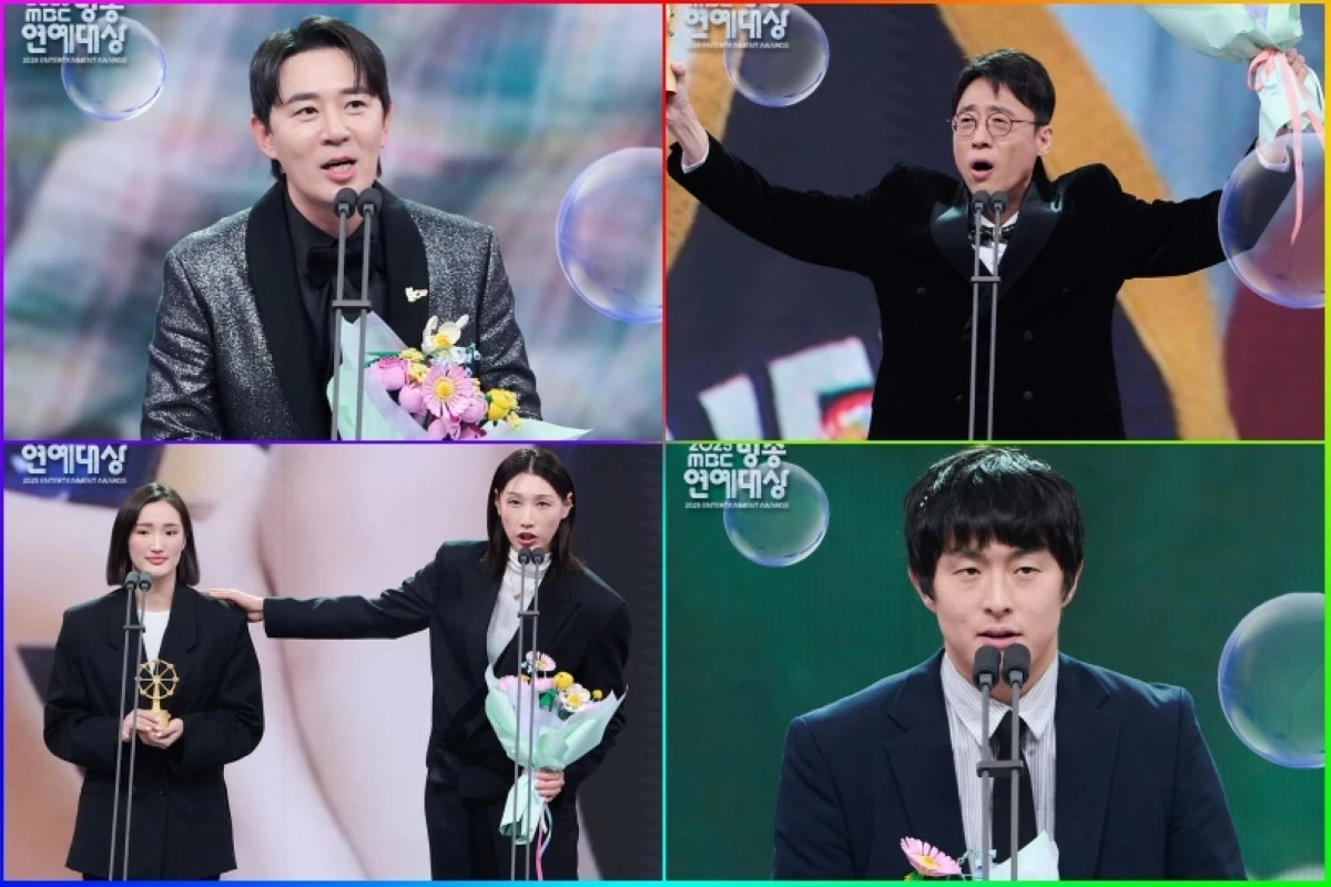 The winners at the 2025 MBC Entertainment Awards (MBC) 