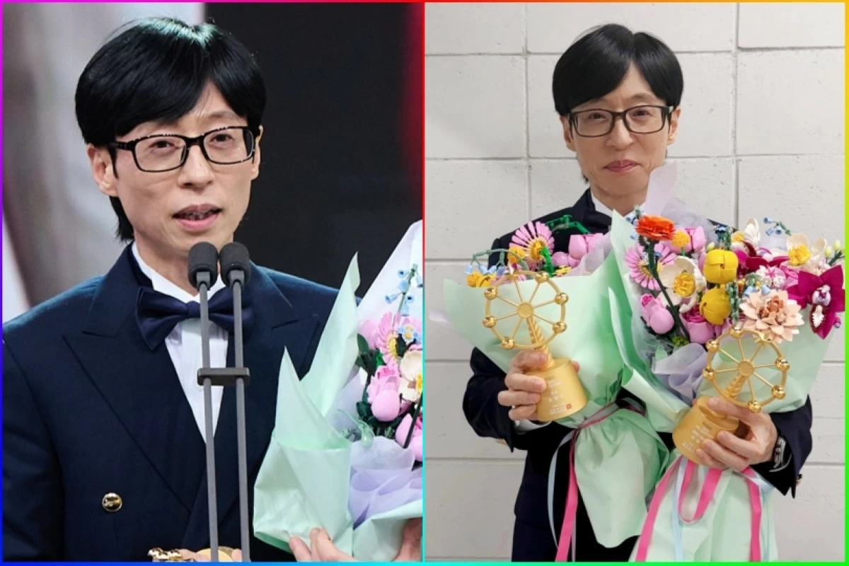 Grand prize winner Yoo Jae-suk (MBC) 
