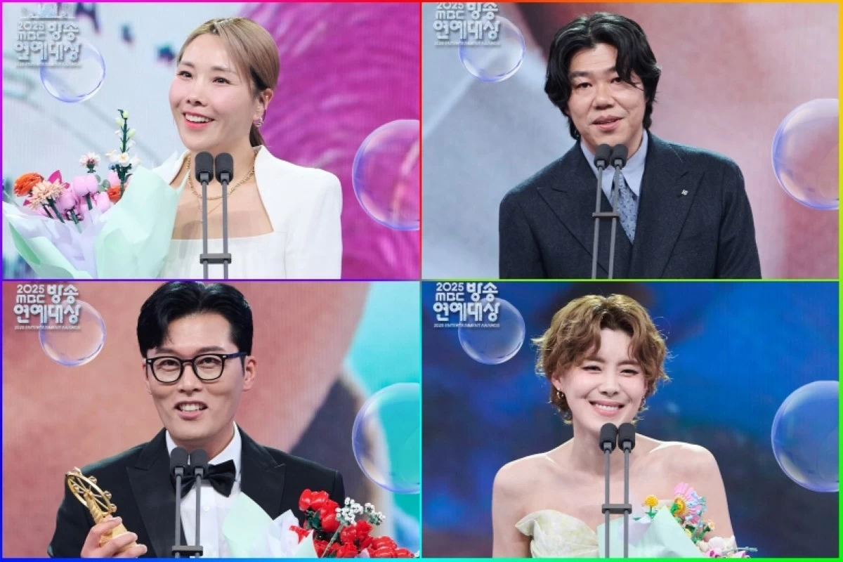 The winners at the 2025 MBC Entertainment Awards (MBC) 