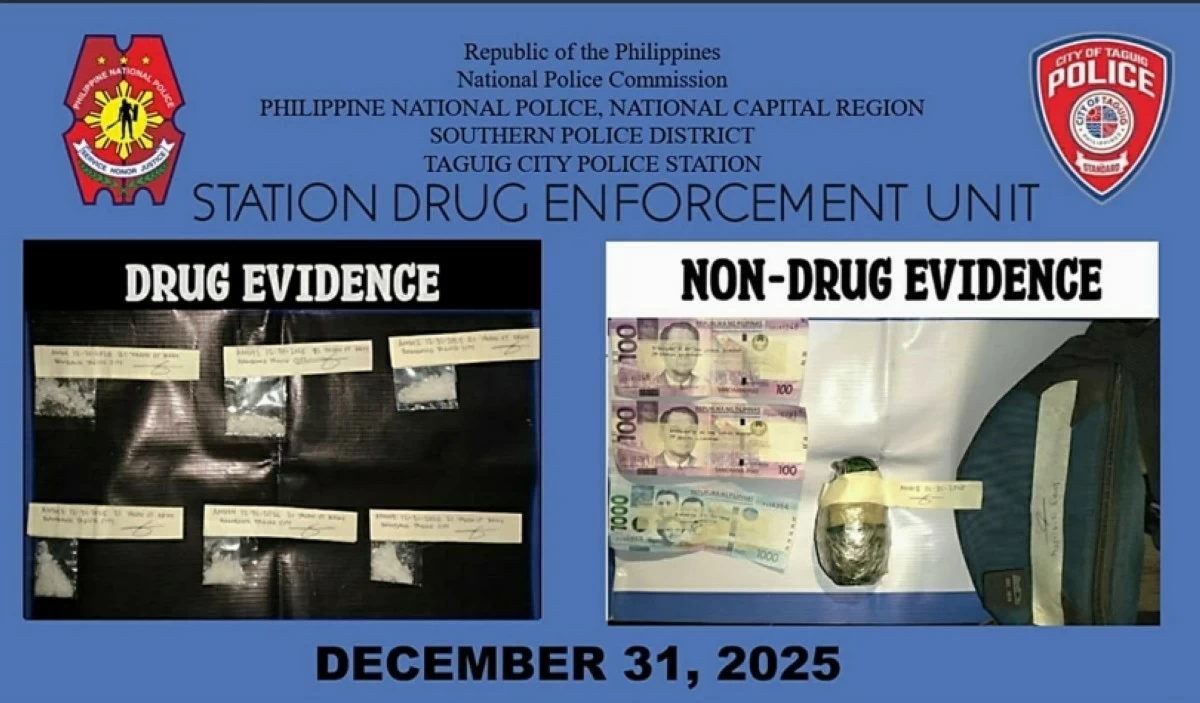 The shabu seized by the police in Taguig (Photo from SPD) 