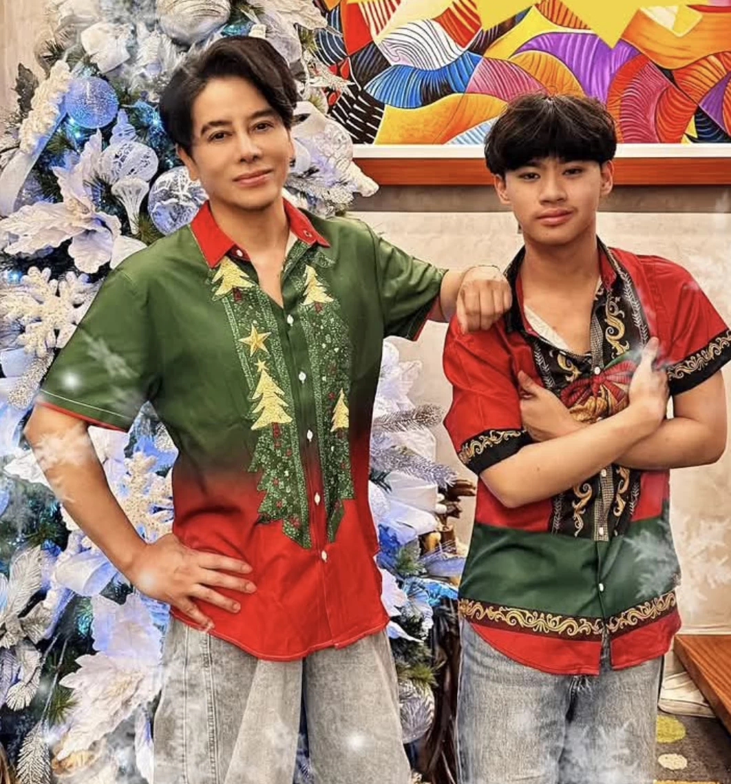 Vince Tañada with son, Peter Parker Tañada 
