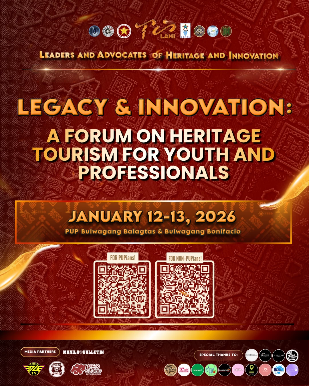 A forum on heritage tourism for youth and professionals