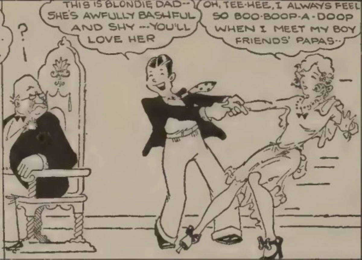 EARLY DAYS 'Blondie' was first published on print in September 1930
