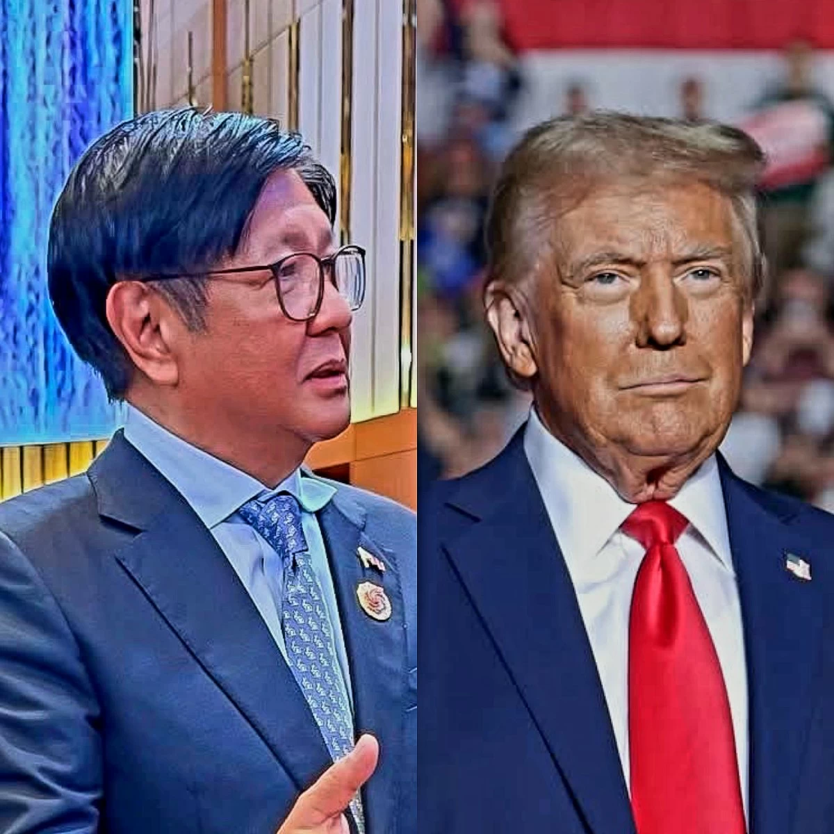 President Ferdinand "Bongbong" Marcos Jr. (left), US President Donald Trump (Facebook)