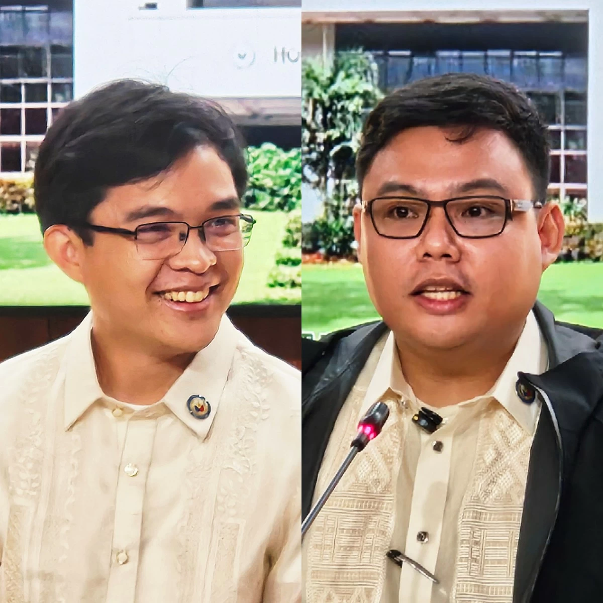 Batangas 1st district Rep. Leandro Legarda Leviste (left), Kamanggagawa Party-list Rep. Eli San Fernando (Ellson Quismorio/ MANILA BULLETIN)