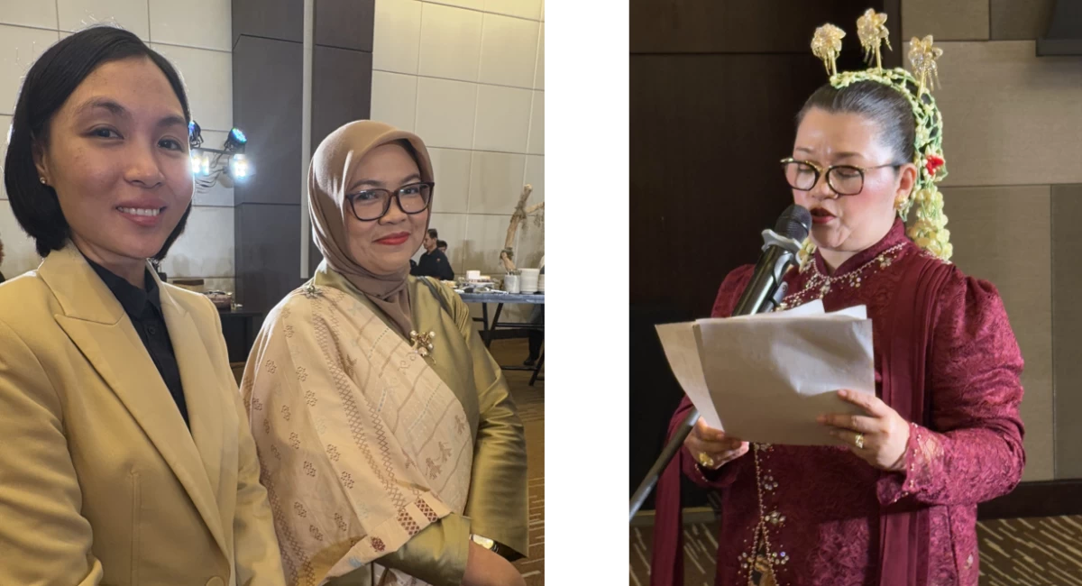 Michaella O. Lagniton, director of the UST Office of Public Affairs with Indonesia Embassy’s Avi Dewani Sari Harahap, Minister Counsellor for Social & Cultural Affairs; Chot Reyes of the Social and Cultural  Affairs  