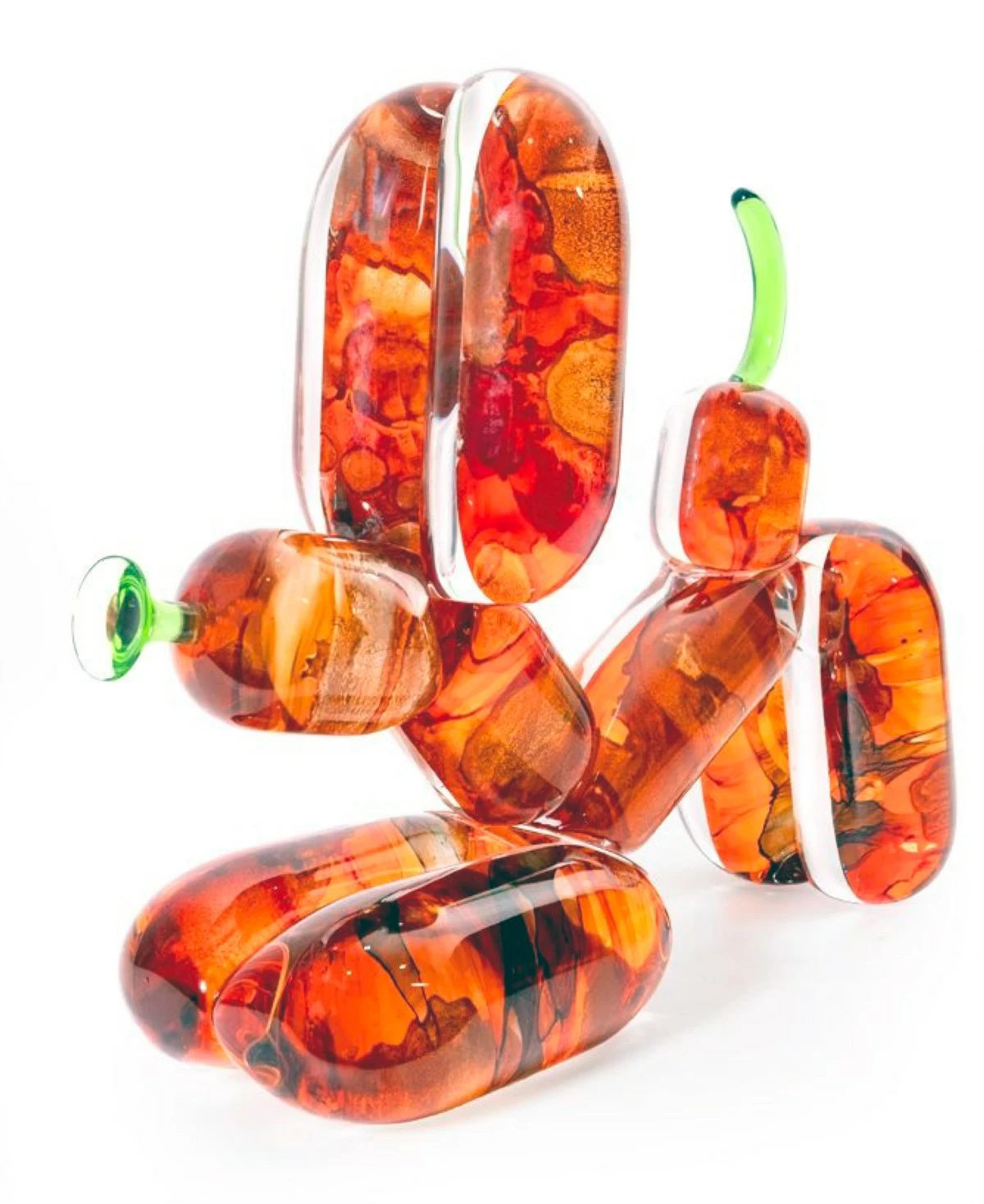 'NELSON,' 11.2x11.8x4.4 in, painted optical glass, 2025