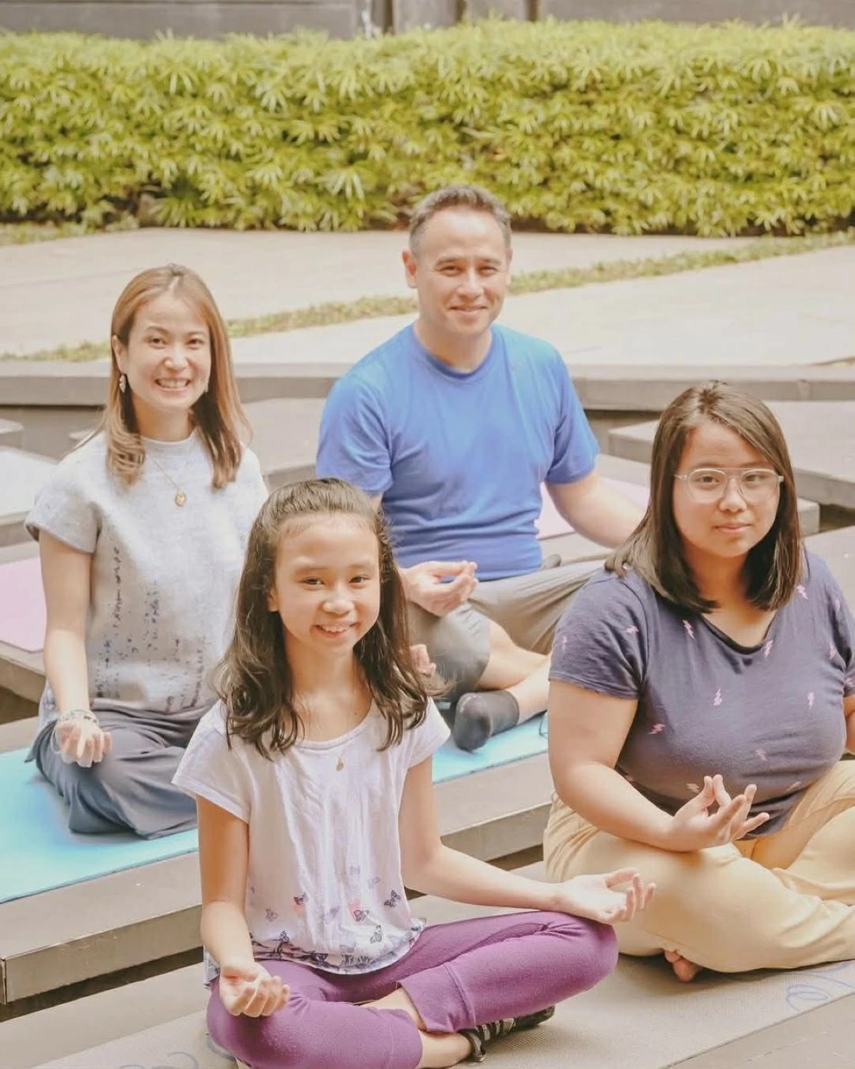 Kit Malvar Llamas and her family