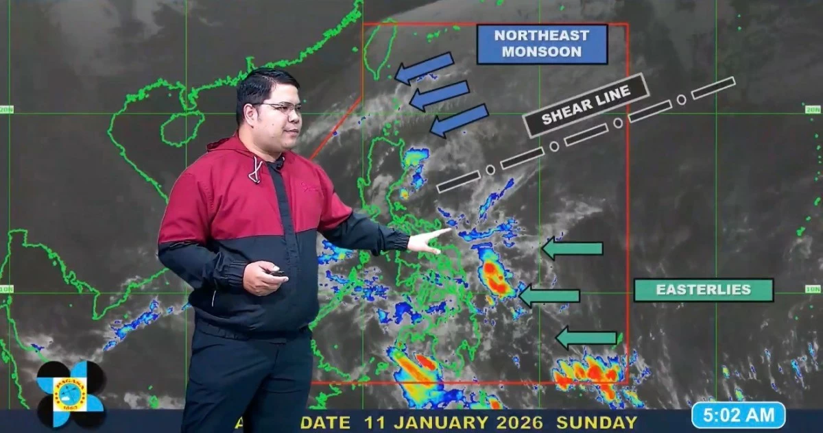 No LPA, but shear line, easterlies, 'amihan' to bring rains over parts of Philippines — PAGASA
