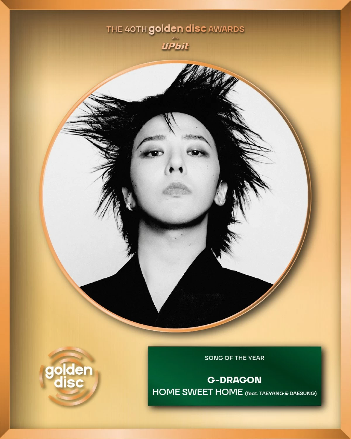 G-Dragon (Photo from Golden Disc Awards)