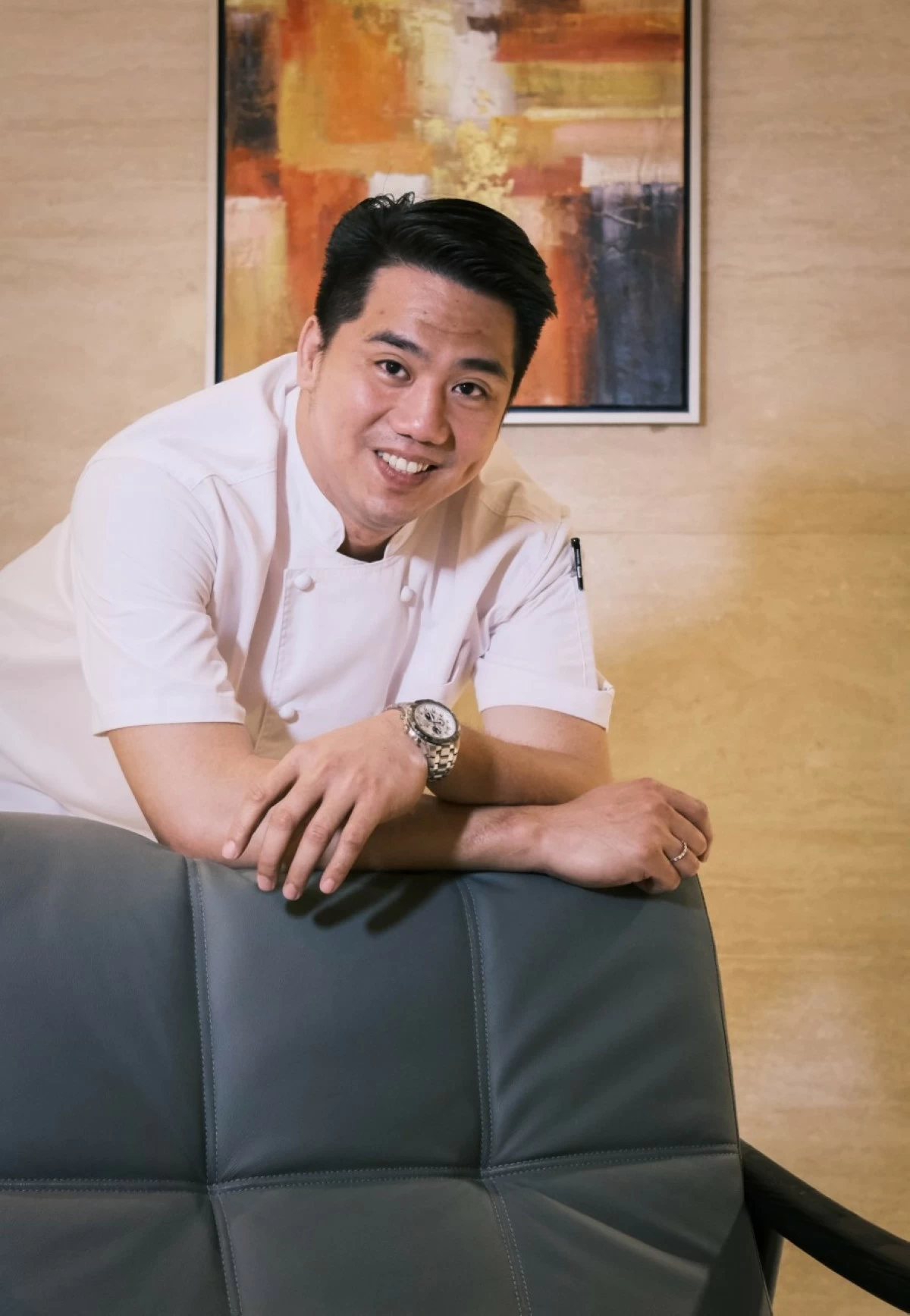 Executive Chef Andrew Ko, a seasoned culinary professional known for his expertise and passion in crafting refined fusion cuisine.