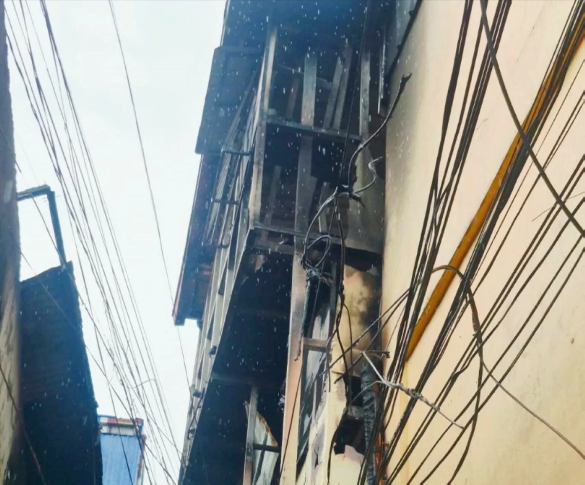 The fire in Barangay Western Bicutan, Taguig on Jan. 11 (Photo from Barangay Western Bicutan Facebook page) 
