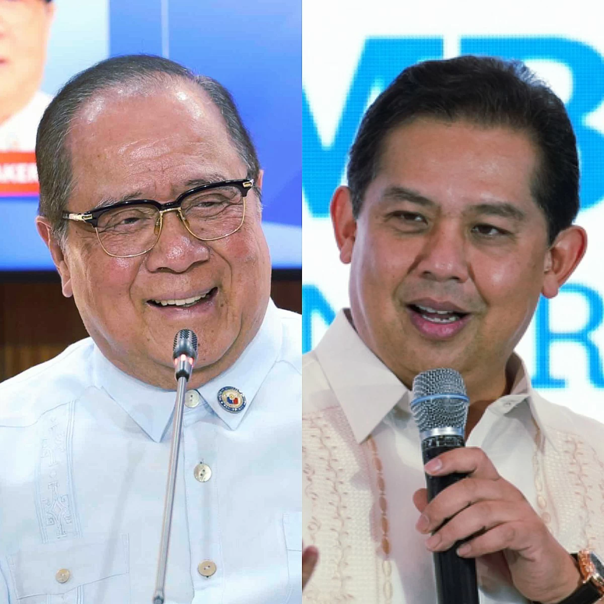 Antipolo City 1st district Ronaldo "Ronnie" Puno (left), Senate President Pro Tempore Panfilo "Ping" Lacson