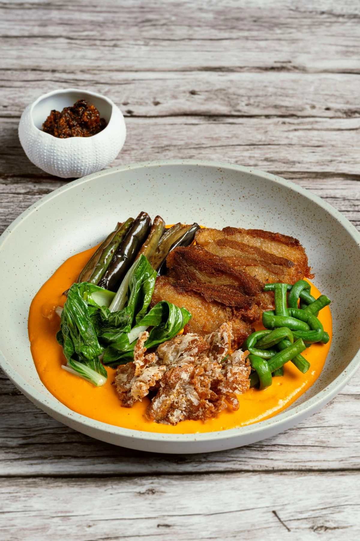 Vegetable Kare-Kare, The Westin Manila team's winning dish at the Marriott International's first Sinagtala Culinary Arts Competition