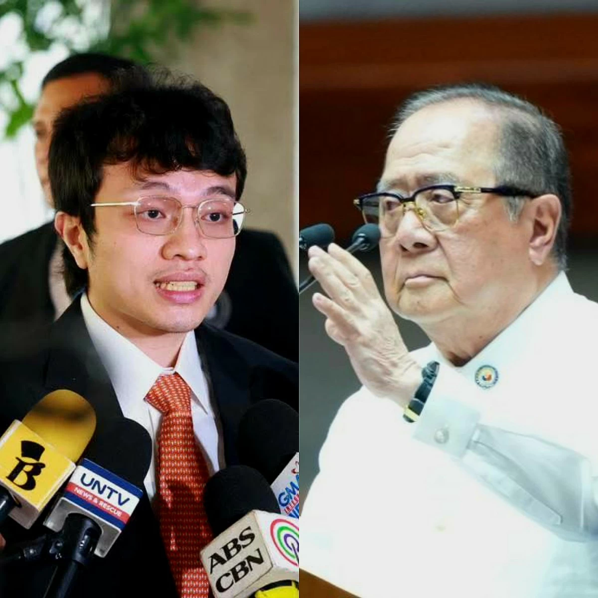 Cavite 4th district Rep. Francisco "Kiko" Barzaga (left), Antipolo City 1st district Ronaldo "Ronnie" Puno (Facebook, PPAB)