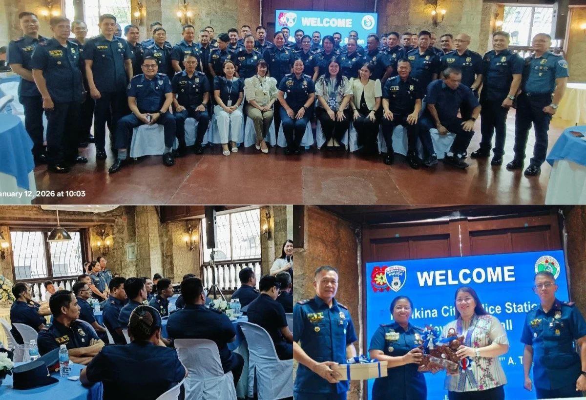 Marikina City Mayor Maan Teodoro met with personnel of the Marikina City Police Station during a New Year’s Call. (Photo from Marikina CPS)