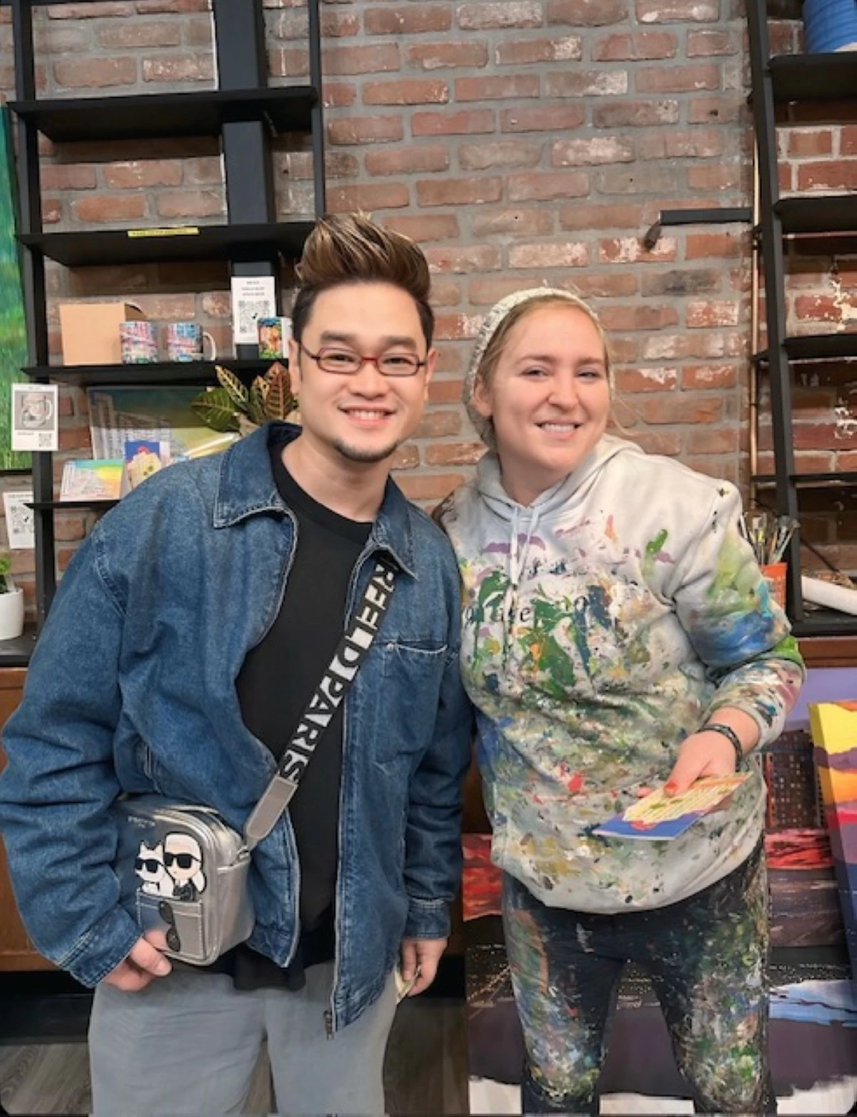 FU with artist Lila Gemellos