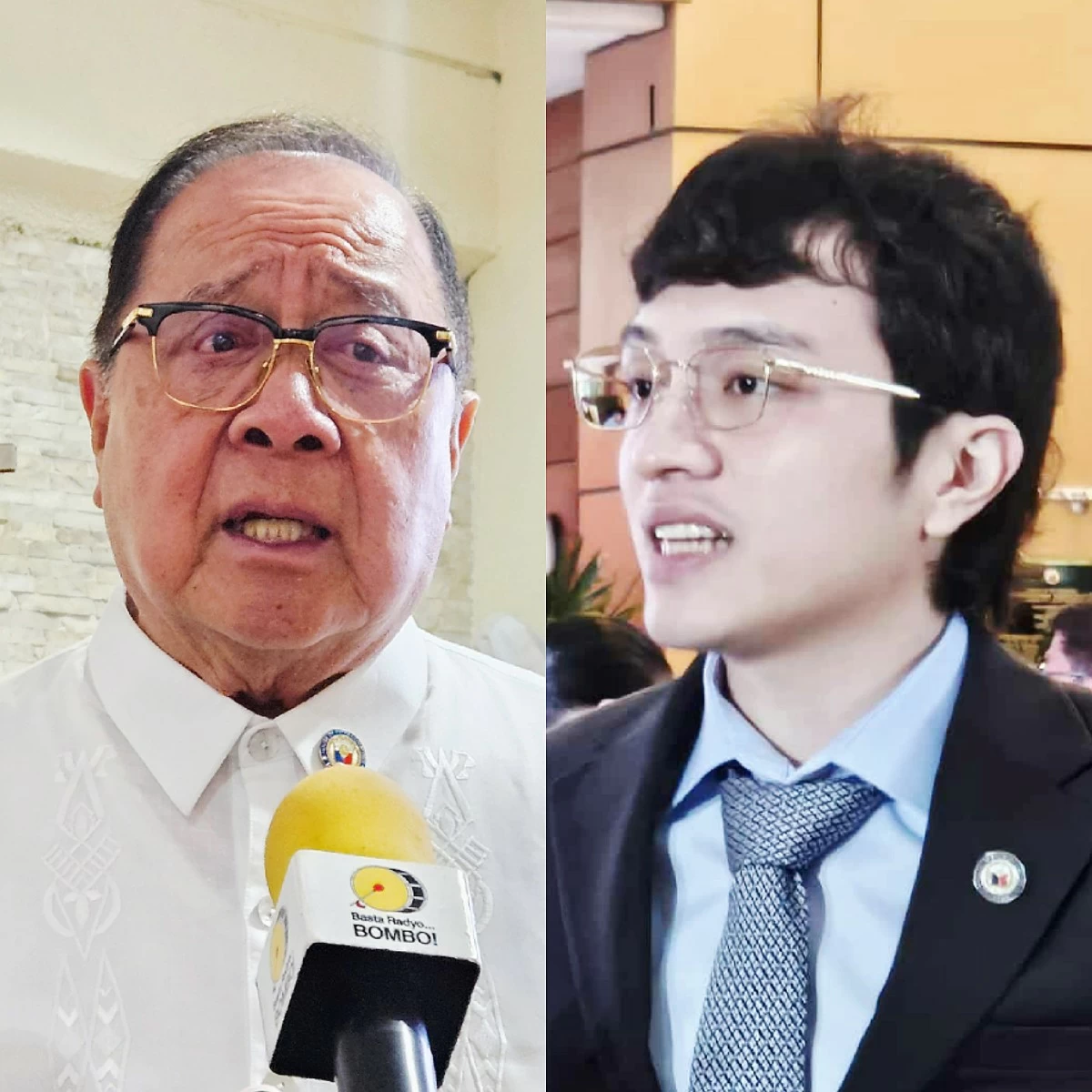 Antipolo City 1st district Rep. Ronaldo "Ronnie" Puno (left), Cavite 4th district Rep. Francisco "Kiko" Barzaga (Ellson Quismorio/ MANILA BULLETIN)